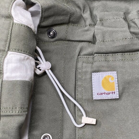 Carhartt Women's Relaxed Fit Canvas Jacket Dusty Olive Size M - Picture 4 of 9